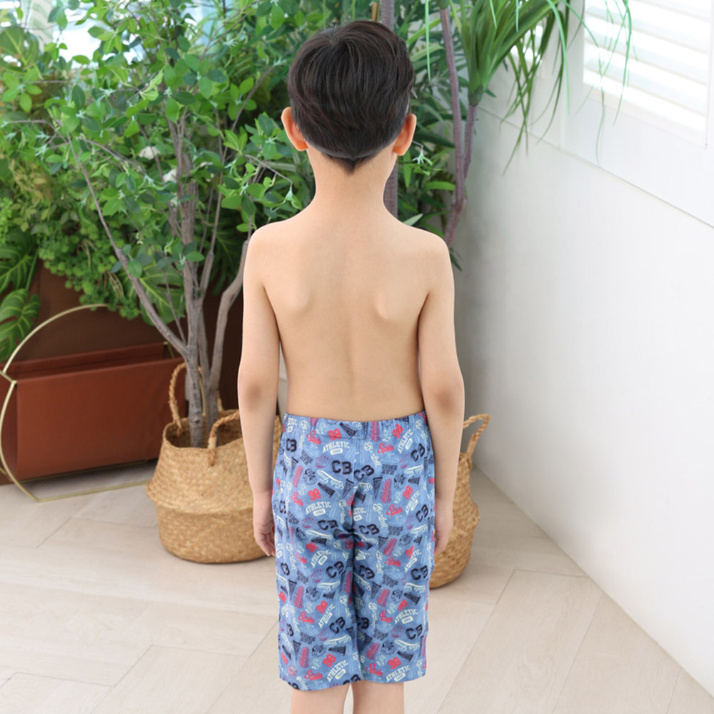 LEMANGO Kids game Changer Jammer Swimsuit Blue [LSBJM26306696 Boys] 디테일