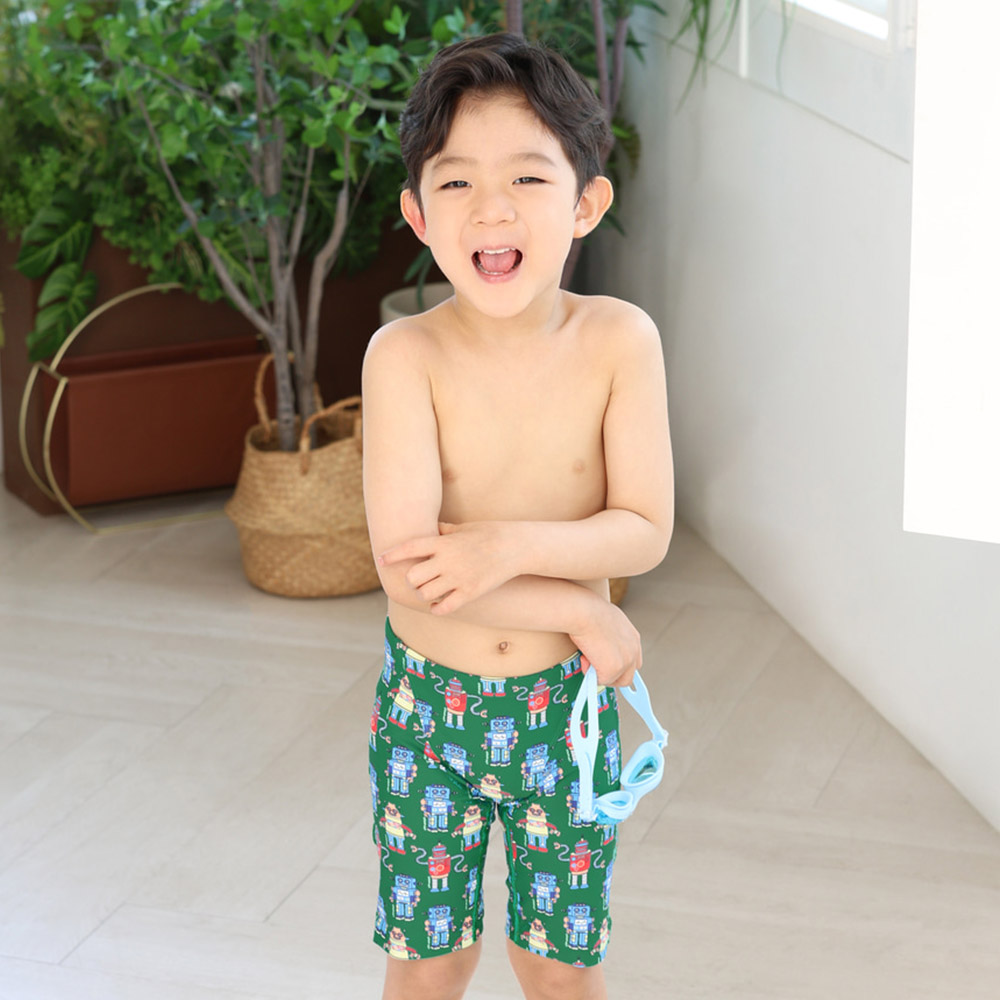 LEMANGO Kids green Gadget Jammer Swimsuit green [LSMJM26306732 Boys] 상품컷
