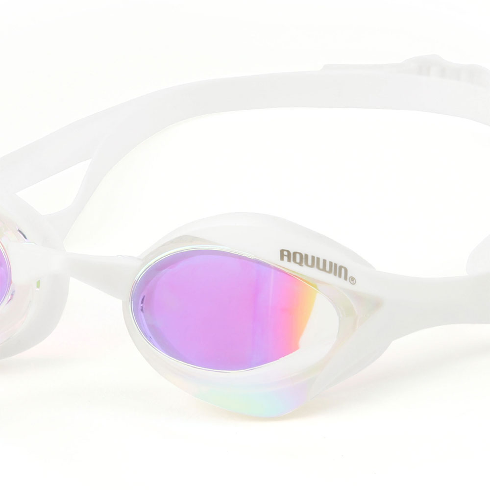 AQUWIN slim fit hybrid Mirrored Goggles Clear White [SFR195RVM(RVGD/CLWHWH)] 디테일
