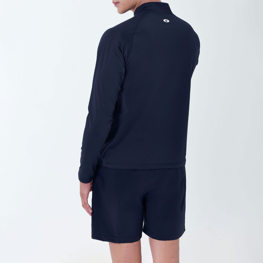 SENTI Man Classic Relax Fit Zip Front rash guard Navy [SAR-ARM22(NV) Men's Beachwear] 디테일