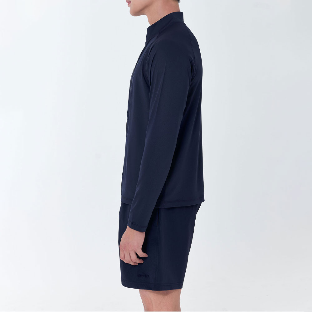 SENTI Man Classic Relax Fit Zip Front rash guard Navy [SAR-ARM22(NV) Men's Beachwear] 디테일