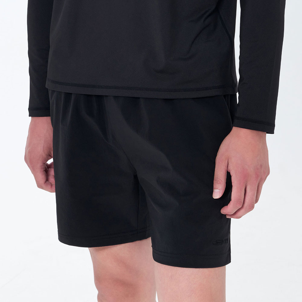 SENTI Man Classic beach shorts Jammer Swimsuit black [SAW-PTM72(BK) Men's Beachwear] 디테일