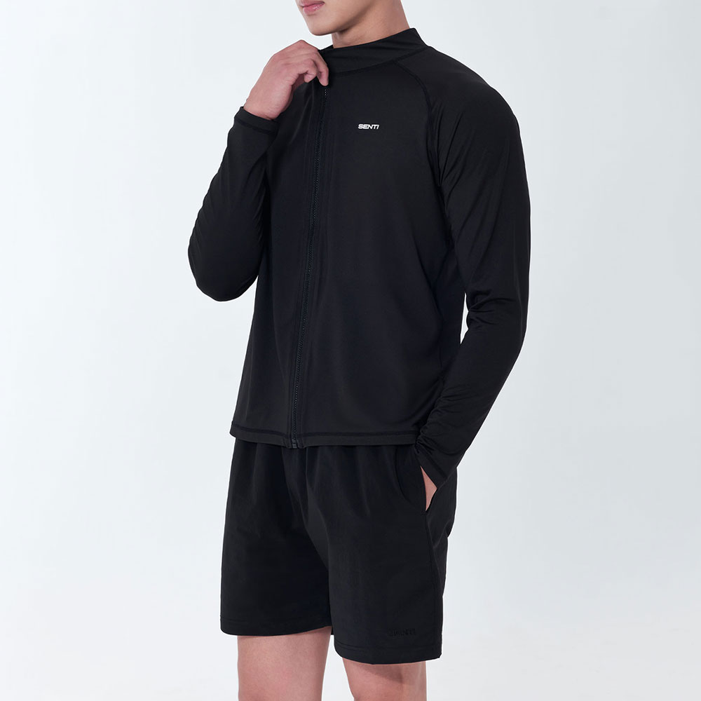 SENTI Man Classic beach shorts Jammer Swimsuit black [SAW-PTM72(BK) Men's Beachwear] 디테일