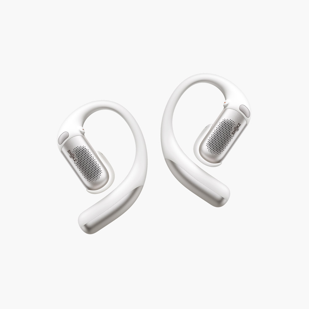SHOKZ オープンフィット プロ T010 オープンタイプ ノイズキャンセリング ワイヤレス Bluetooth イヤホン ホワイト [OPENFIT PRO T010(WHT) ワイヤレス イヤホン]