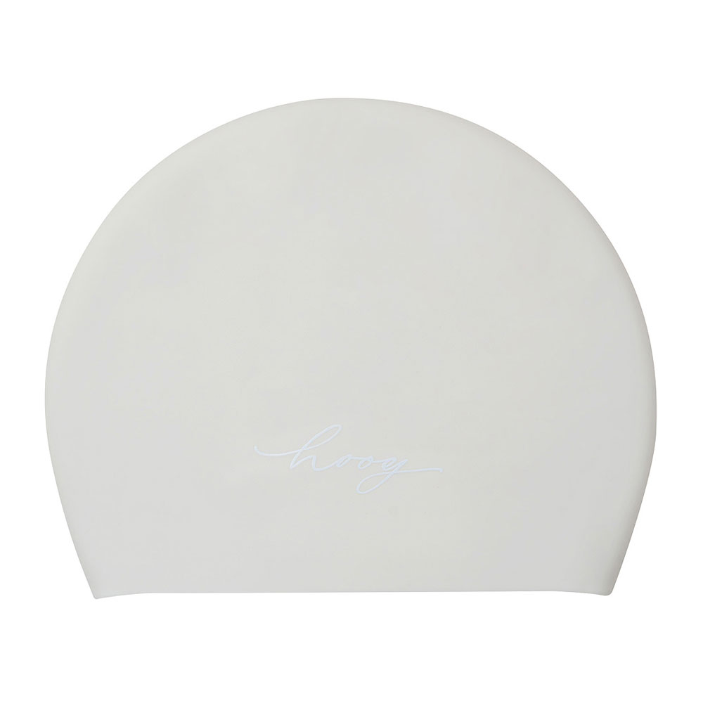 HOOG THE soft Silicone Swim Cap white [SCP894]