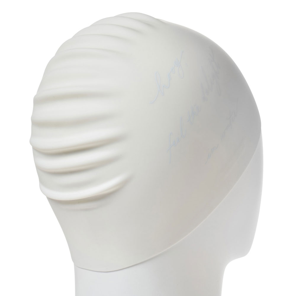 HOOG THE soft Silicone Swim Cap white [SCP894] 디테일