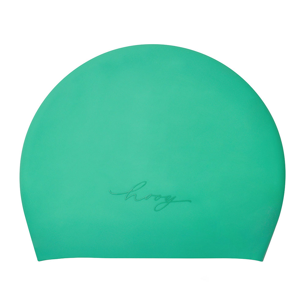 HOOG THE soft Silicone Swim Cap emerald [SCP900]