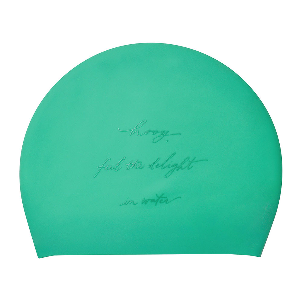 HOOG THE soft Silicone Swim Cap emerald [SCP900] 디테일