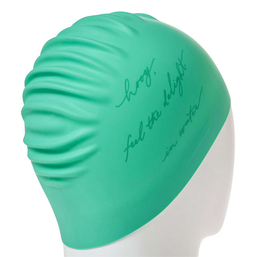 HOOG THE soft Silicone Swim Cap emerald [SCP900] 디테일