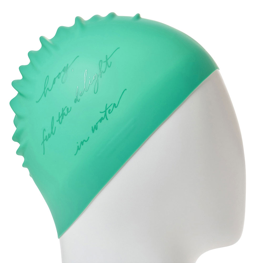 HOOG THE soft Silicone Swim Cap emerald [SCP900] 디테일
