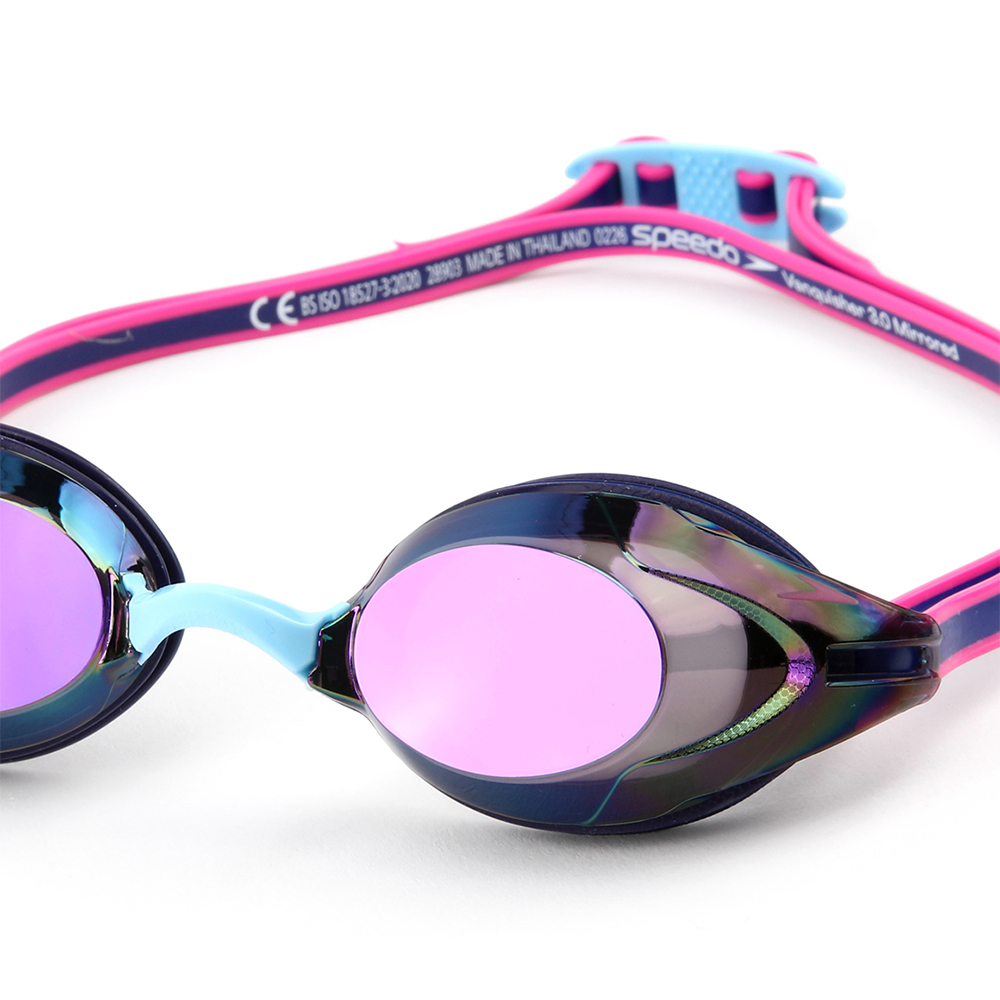 SPEEDO Vanquisher 3.0 Mirrored Goggles Purple [8-004734002 World Aquatics Approved] 디테일