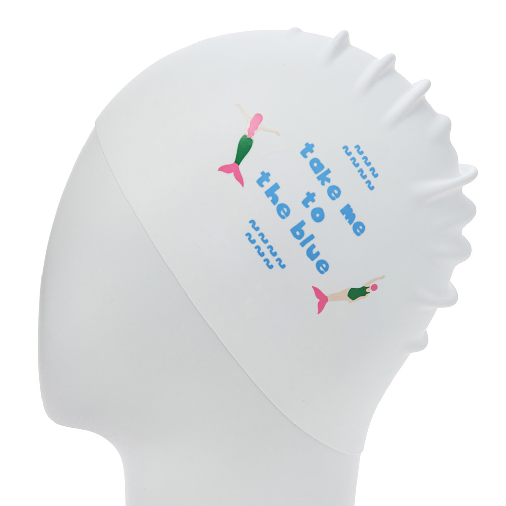 HOOG Take Silicone Swim Cap white [SSC936] 디테일