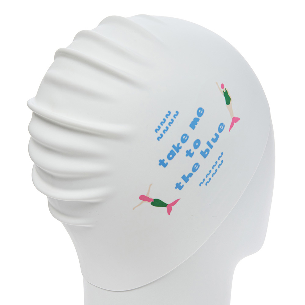 HOOG Take Silicone Swim Cap white [SSC936] 디테일
