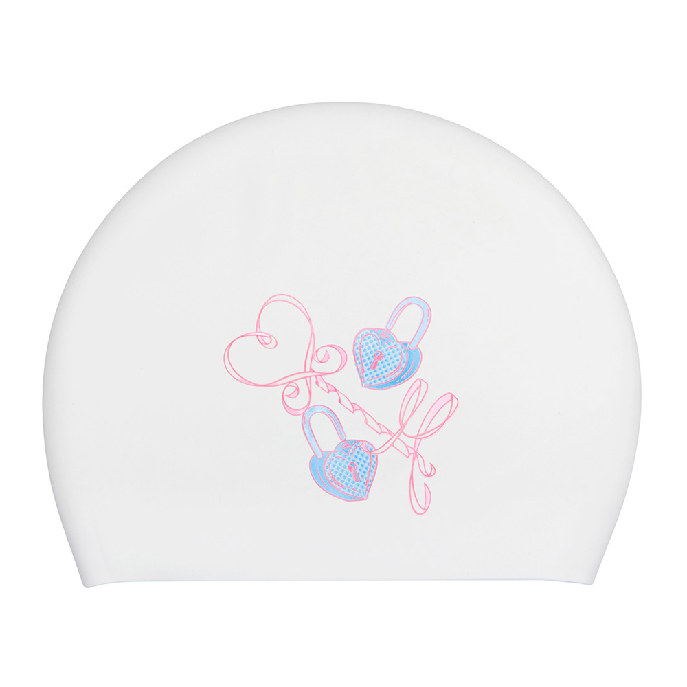 HOOG Cupid Silicone Swim Cap white [SSC931] 상품컷
