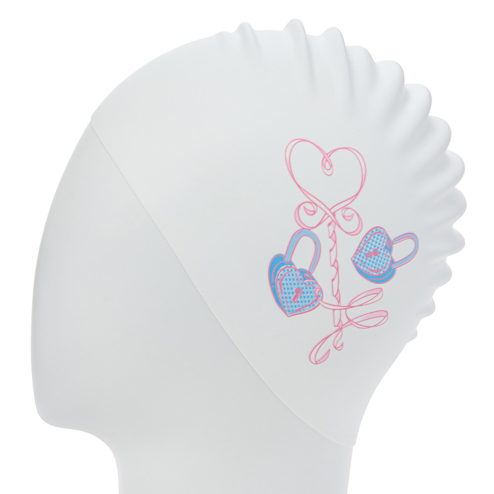 HOOG Cupid Silicone Swim Cap white [SSC931] 디테일