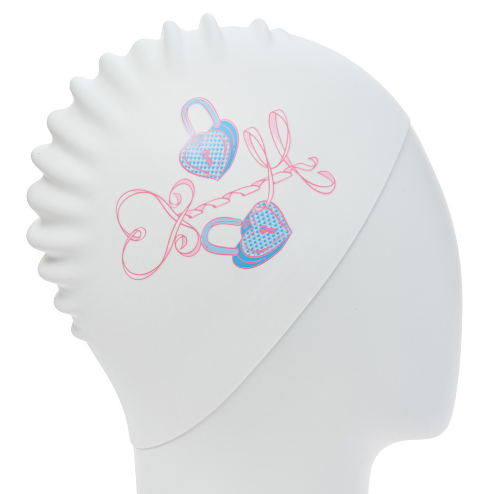 HOOG Cupid Silicone Swim Cap white [SSC931] 디테일