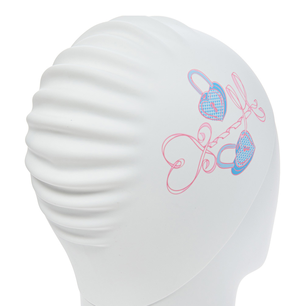HOOG Cupid Silicone Swim Cap white [SSC931] 디테일