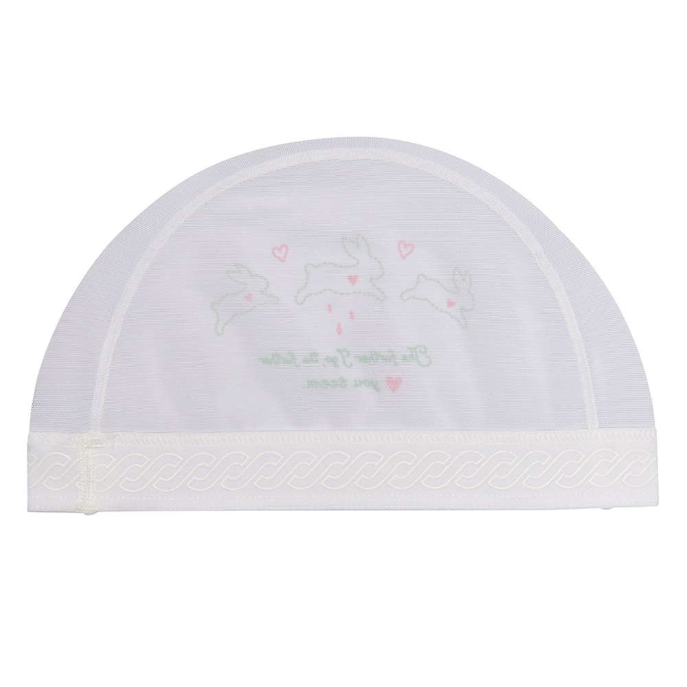 Funder Green Bunny Mesh Swim Cap white
