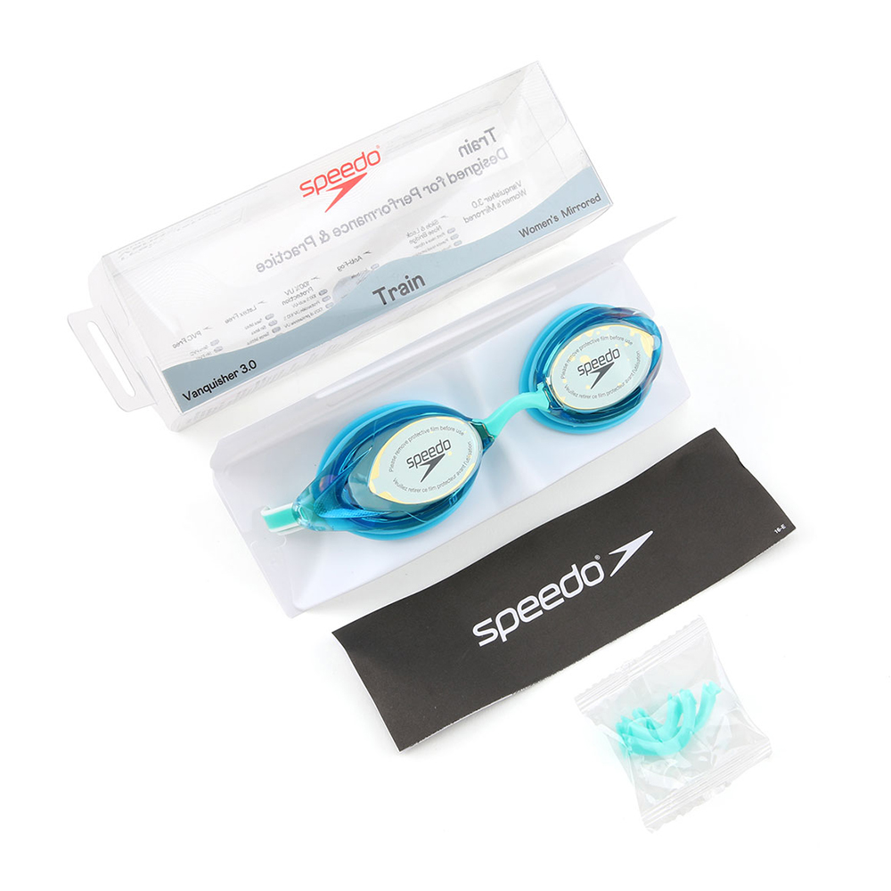 SPEEDO バンクイシャー 3.0 女性専用 ミラー 水泳ゴーグル ライトブルー [8-00473615063 FINA 承認] 디테일