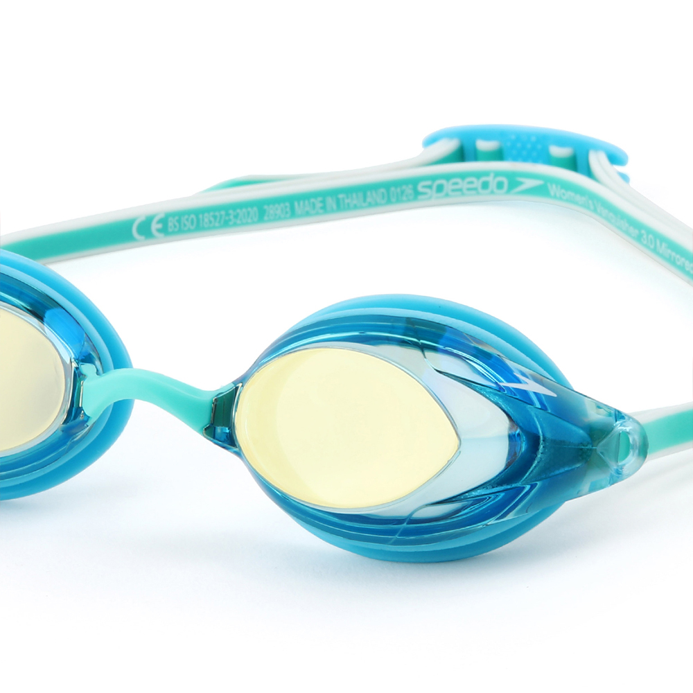 SPEEDO バンクイシャー 3.0 女性専用 ミラー 水泳ゴーグル ライトブルー [8-00473615063 FINA 承認] 디테일