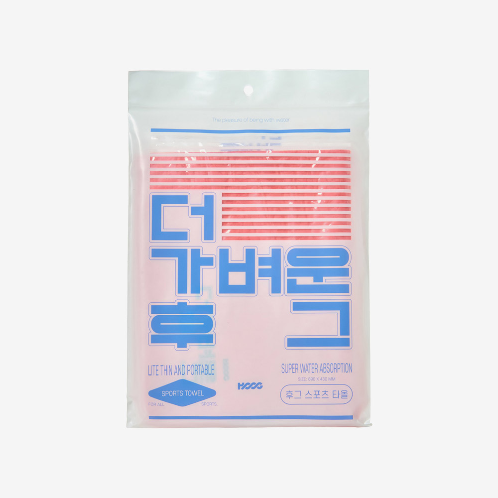 HOOG more light HOOG Chamois towel Red [HTW0018] 디테일