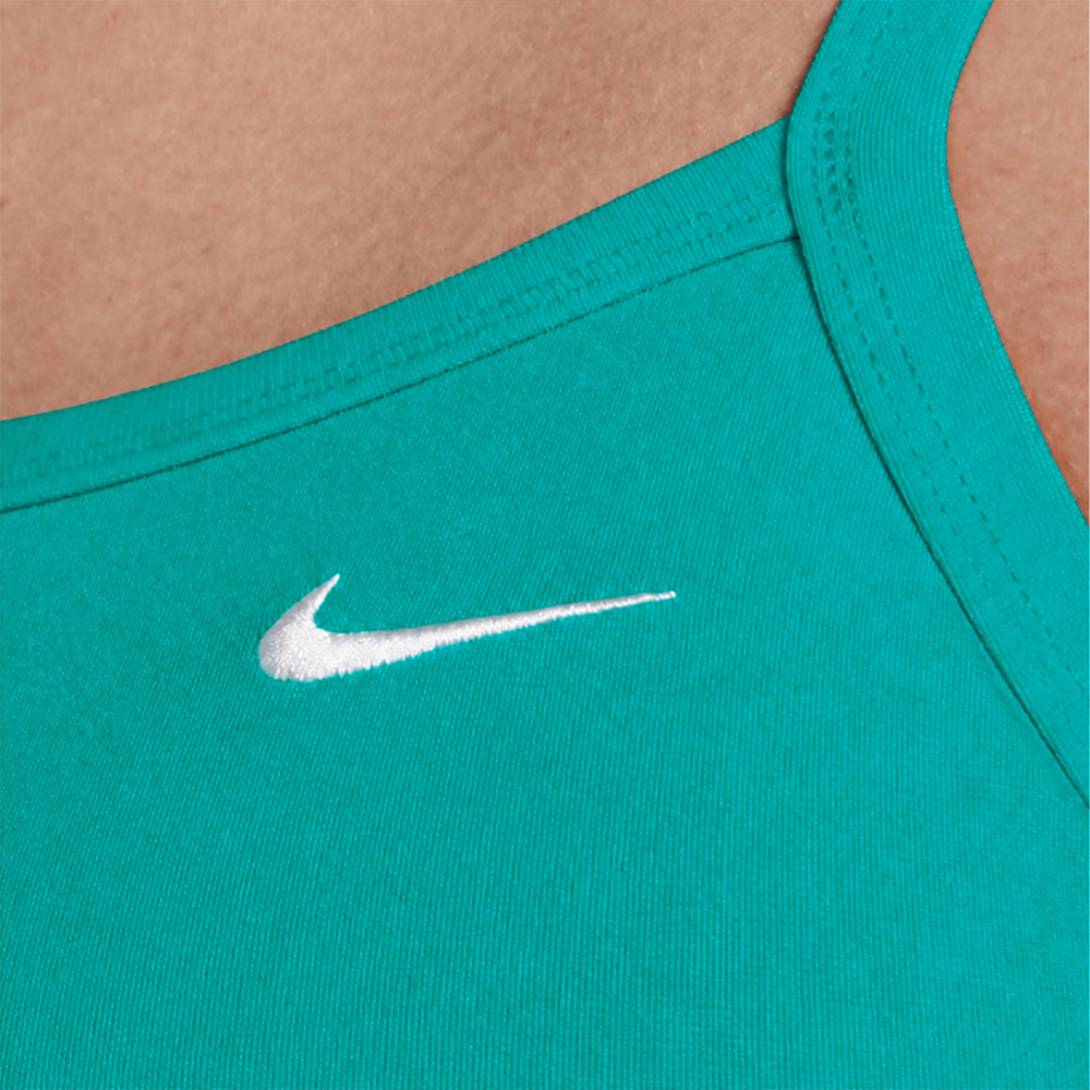 NIKE SWIM Answer Solid Racer Back Swimsuit Training energy [NESSA017-385 embroidery logo Women's ] 디테일