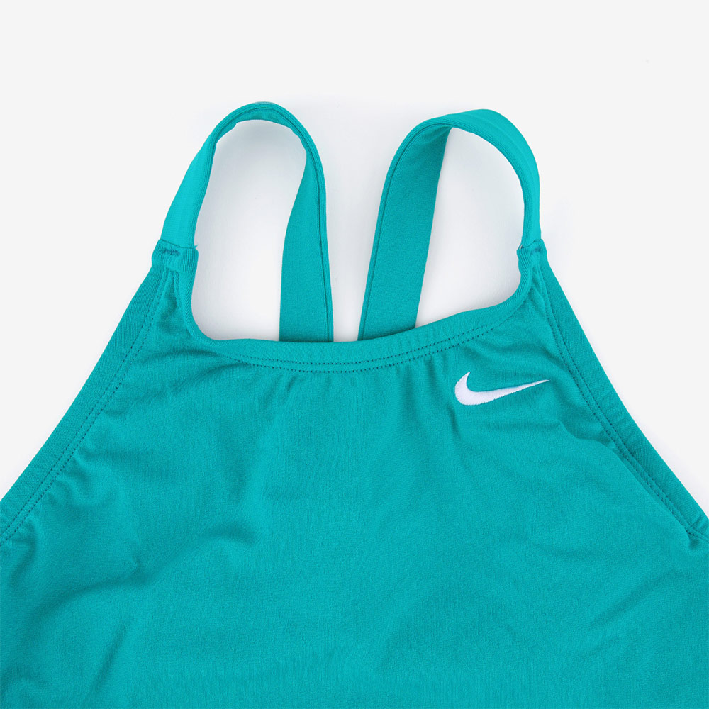 NIKE SWIM Answer Solid Fast Back Swimsuit Low cut Training energy [NESSA040-385 embroidery logo Women's ] 디테일
