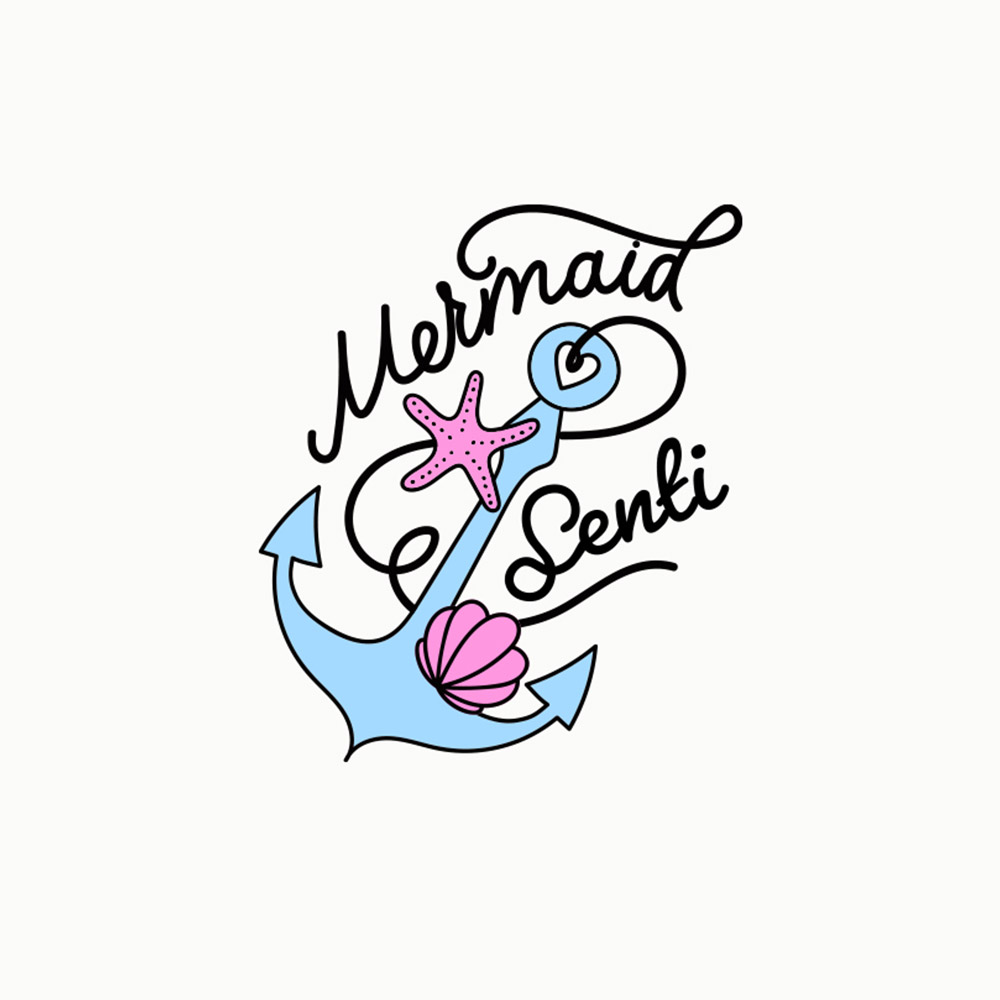 Mermaid Soul Silicone Swim Cap white