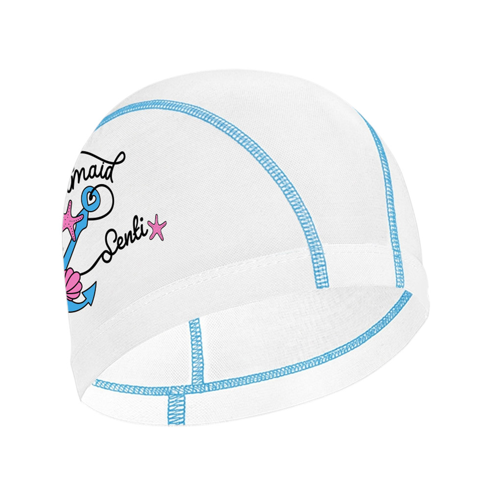 Mermaid Soul Mesh Swim Cap white