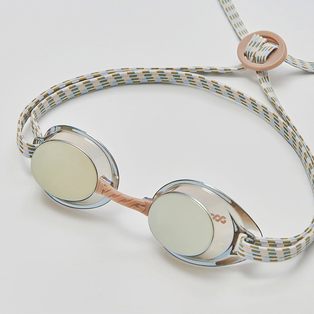 HOOG Lucy fabric Clear Again Mirrored Non-Cushioned Goggles Clear Gold [LUCY-CLBR]