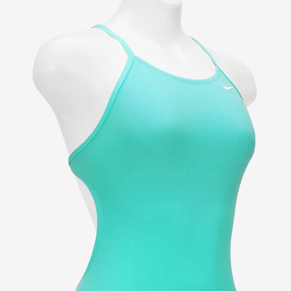 NIKE SWIM Answer Solid Cut Out middle cut Training Bleach Turk [NESSG001-468 embroidery logo Women's ] 디테일