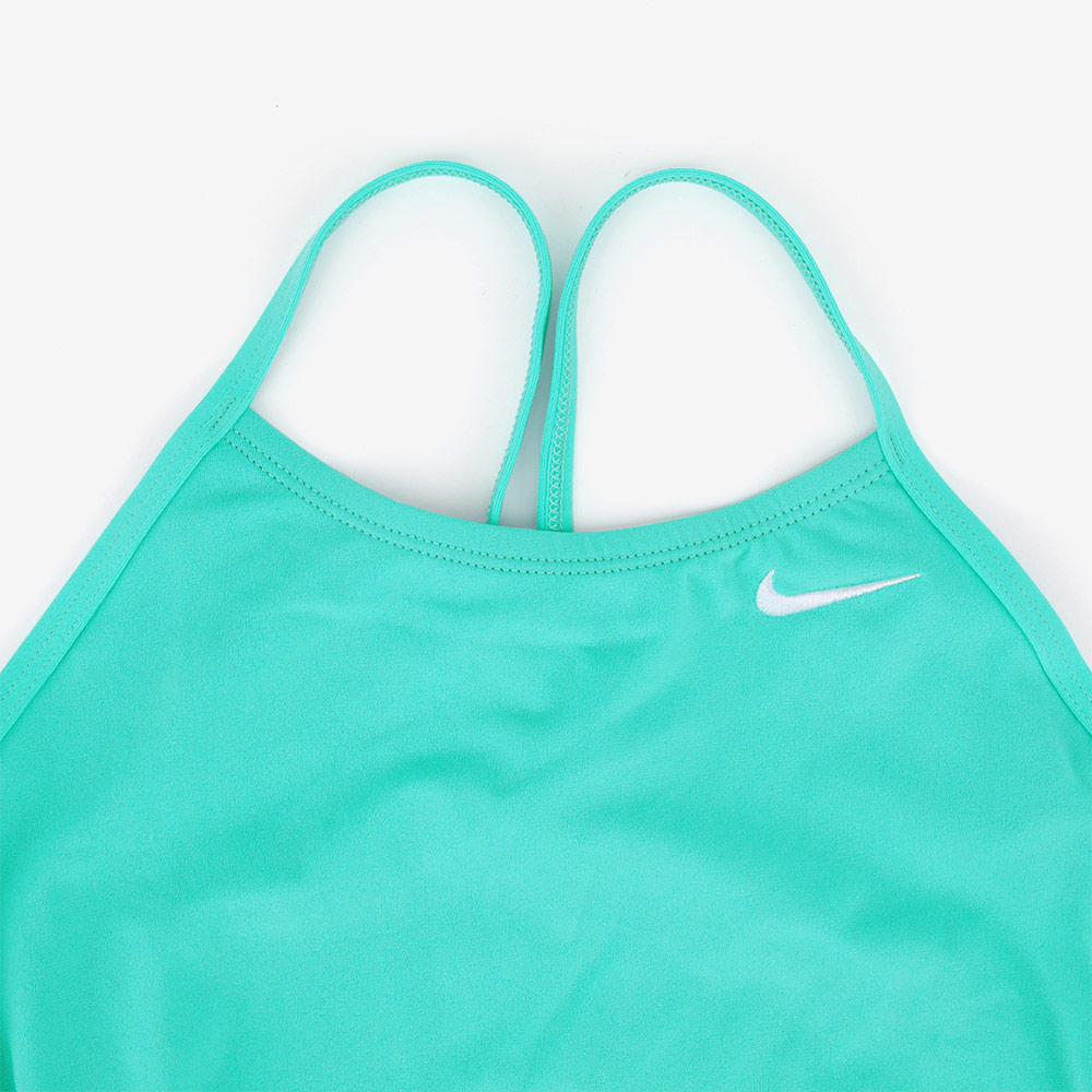 NIKE SWIM Answer Solid Cut Out middle cut Training Bleach Turk [NESSG001-468 embroidery logo Women's ] 디테일