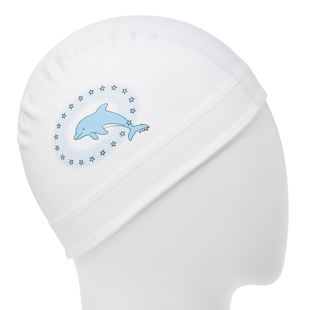 HOOG DOLFIN シリコーンコーティング スイムキャップ ホワイト [SCC916] 디테일