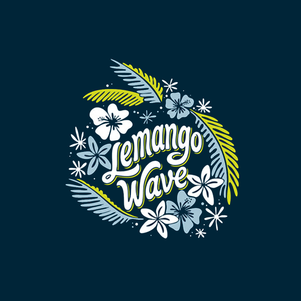 LEMANGO パラダイス ブルーム シリコン スイムキャップ ネイビー [LGNSC60006321] 디테일