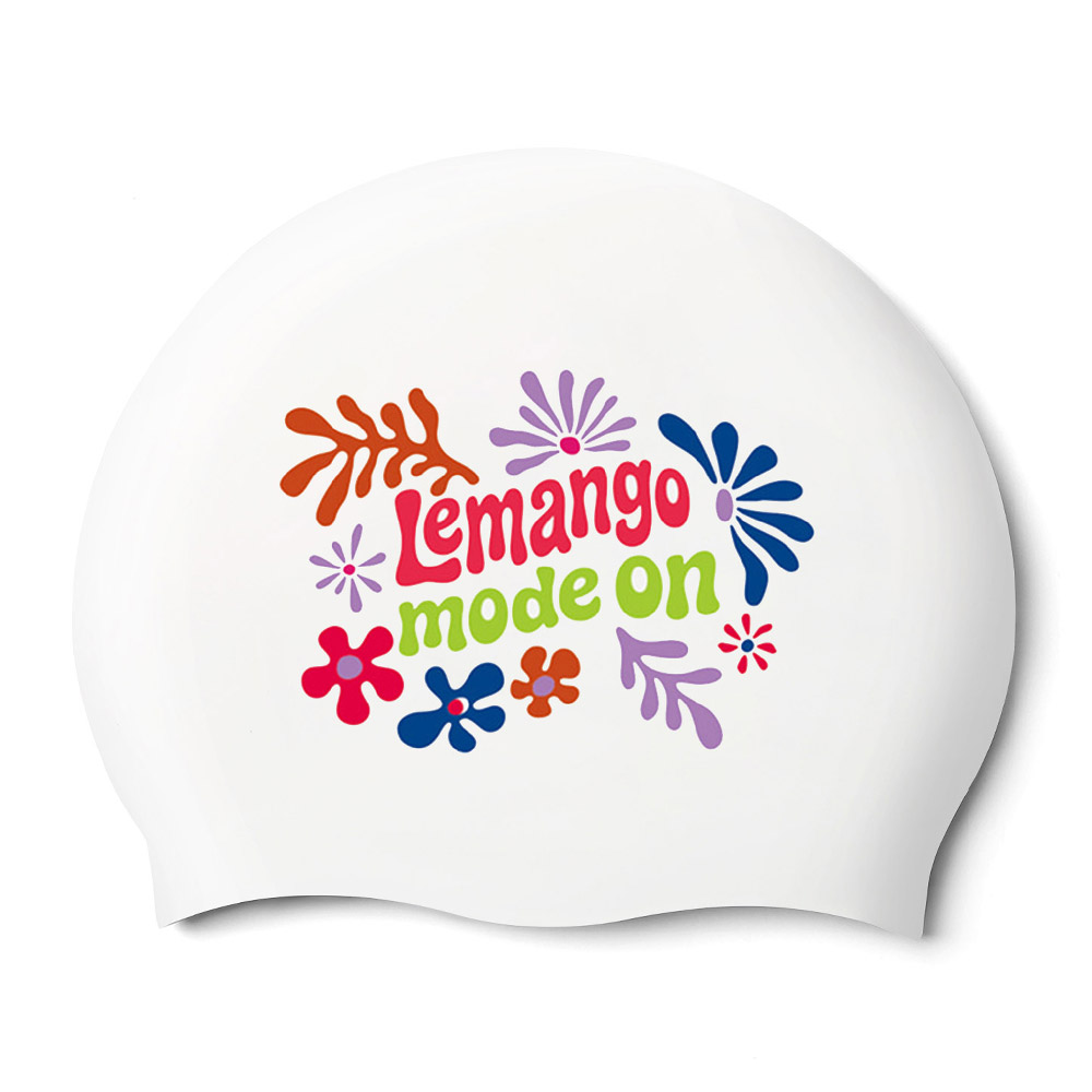 LEMANGO モード シリコン スイムキャップ ホワイト [LGNSC60006310] 상품컷