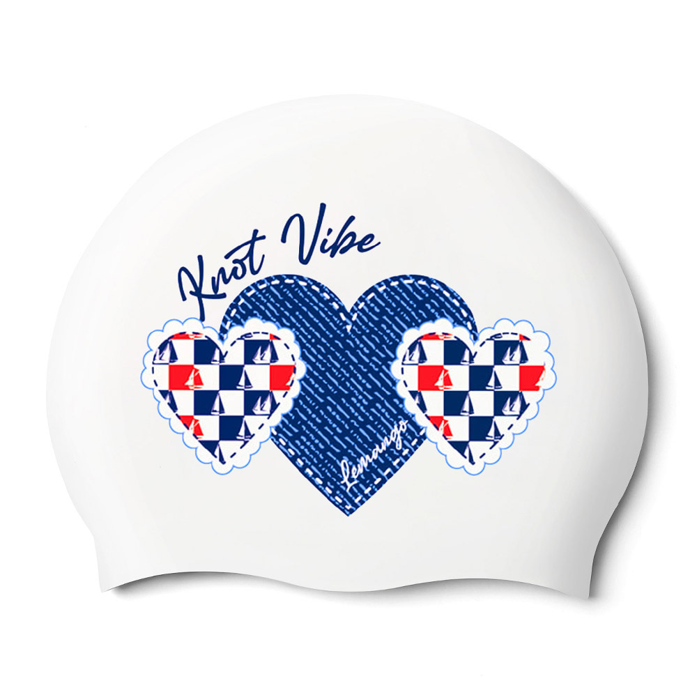 LEMANGO Bon-Voyage Silicone Swim Cap white [LGNSC60006301] 상품컷