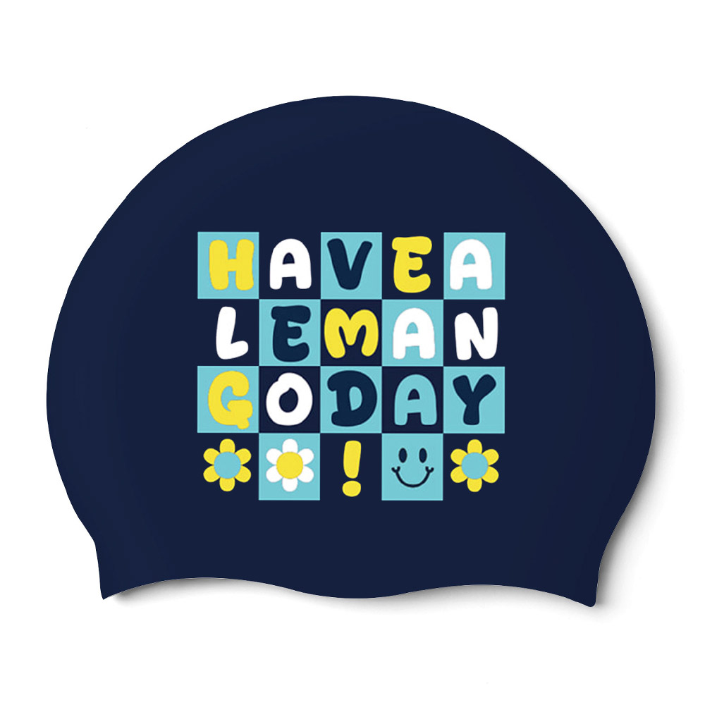 LEMANGO Todays Mood Silicone Swim Cap Navy [LGNSC60006329] 상품컷