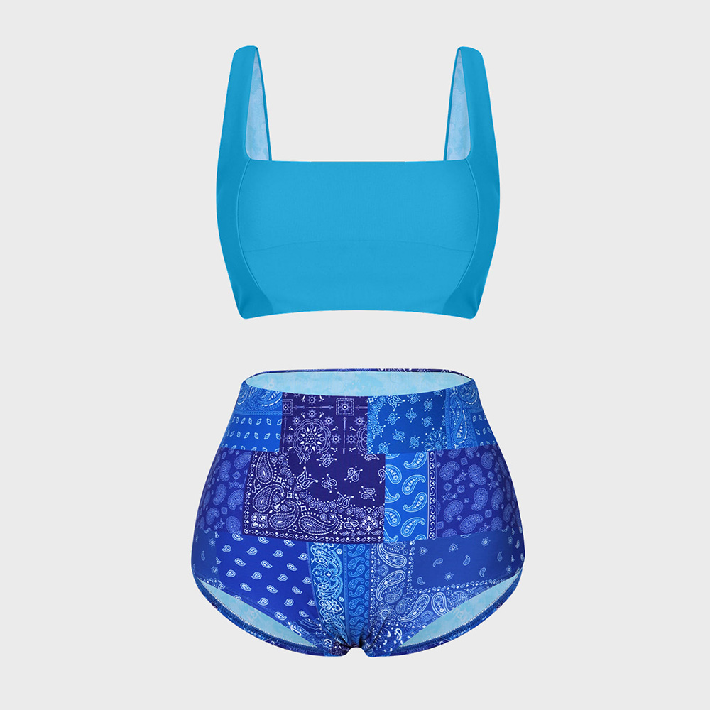 LEMANGO Paisley ethnic bikini Blue [LSWBK19136314 Women's beach swimwear] 디테일