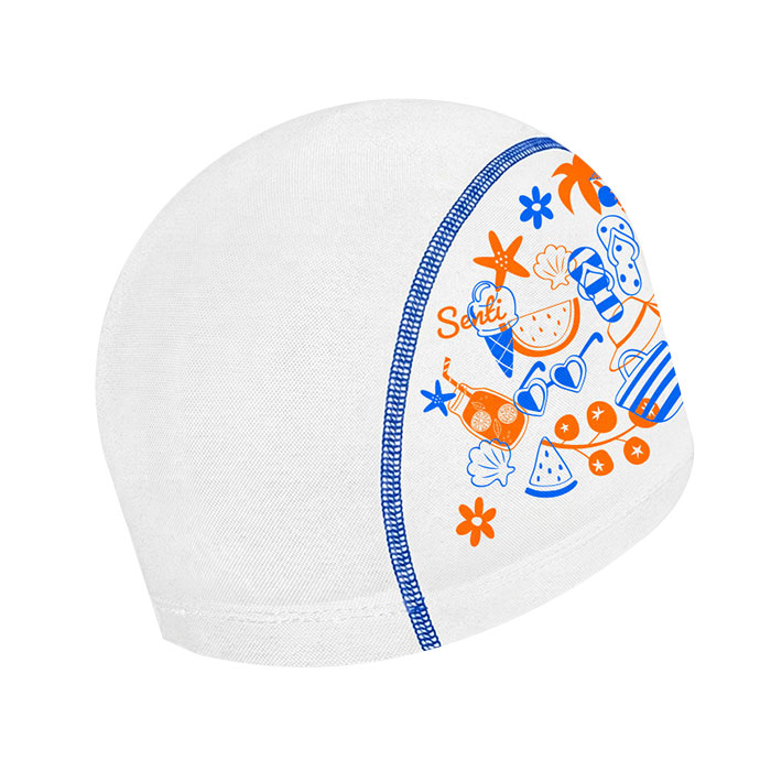 SENTI Summer vacation Mesh Swim Cap white [SC-M613] 디테일