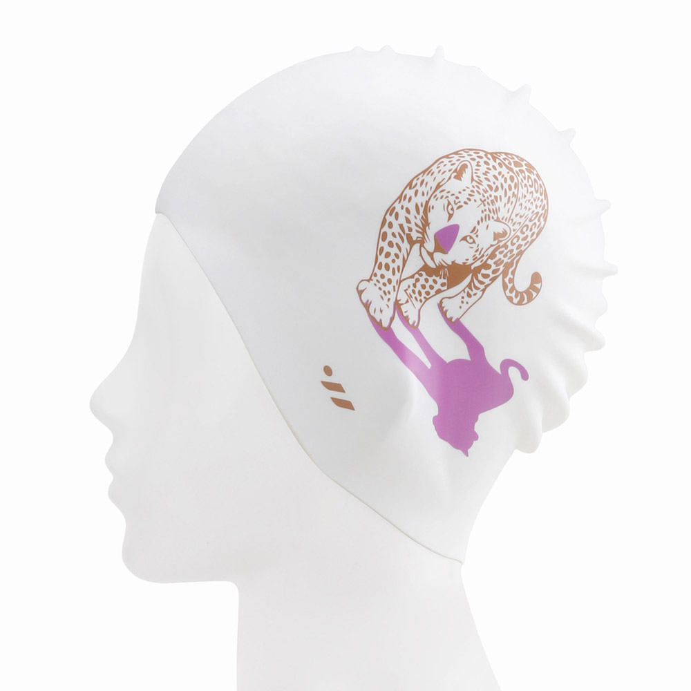 SWAVE Silence Step Silicone Swim Cap Purple [SG3USC007] 디테일