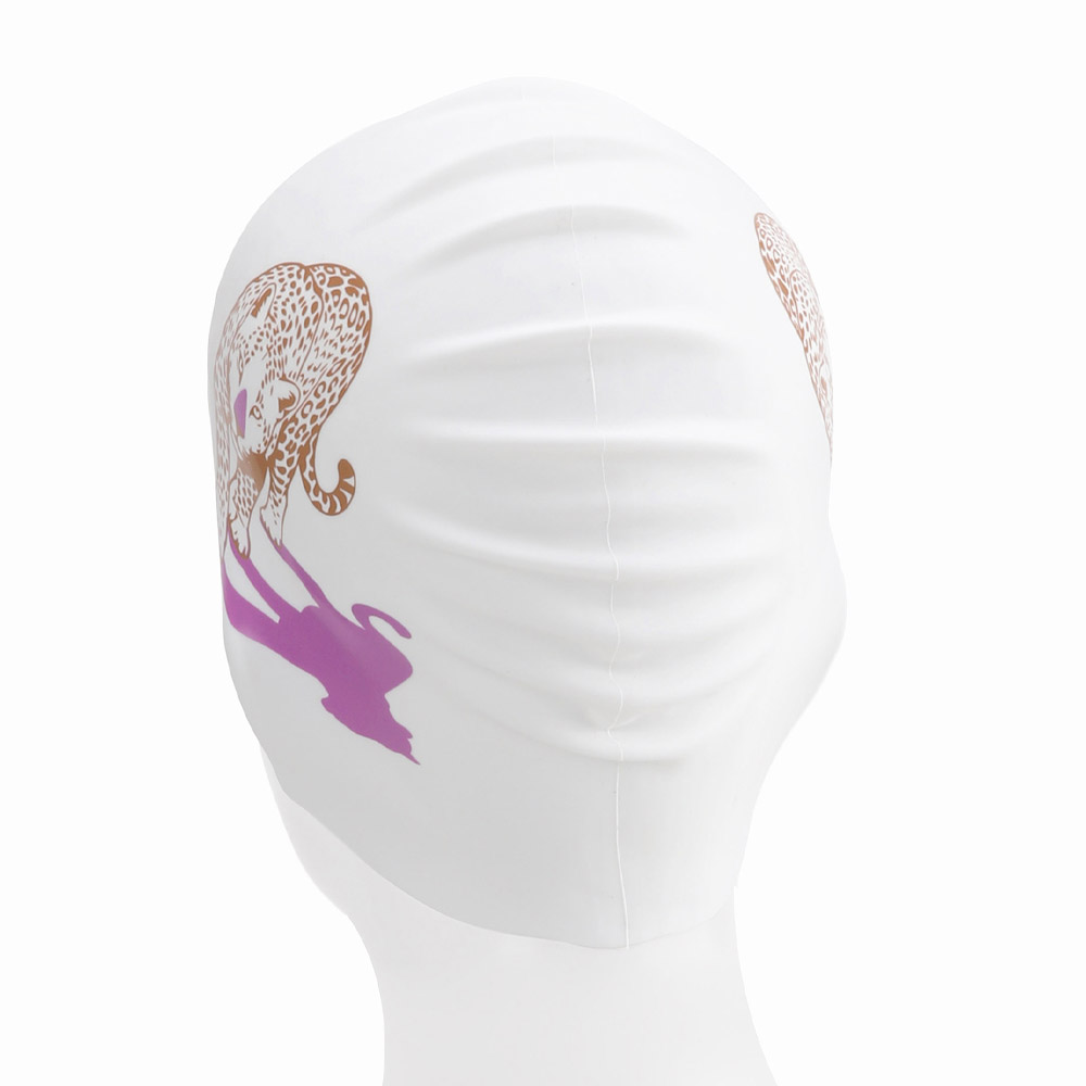 SWAVE Silence Step Silicone Swim Cap Purple [SG3USC007] 디테일