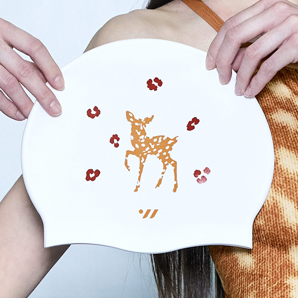 SWAVE Bambi Silicone Swim Cap brown [SG3USC004]