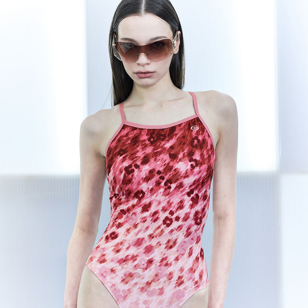 SWAVE Pink Musk Ballet Back Swimsuit Compression pink [SG3LST010 Women's] 디테일