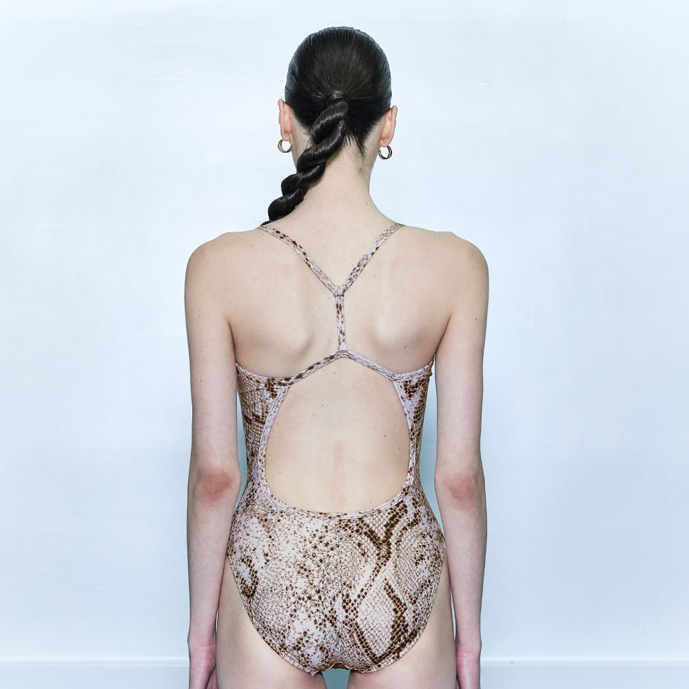 SWAVE Tonka moss I-Back Swimsuit Compression ivory [SG3LST001 Women's] 디테일
