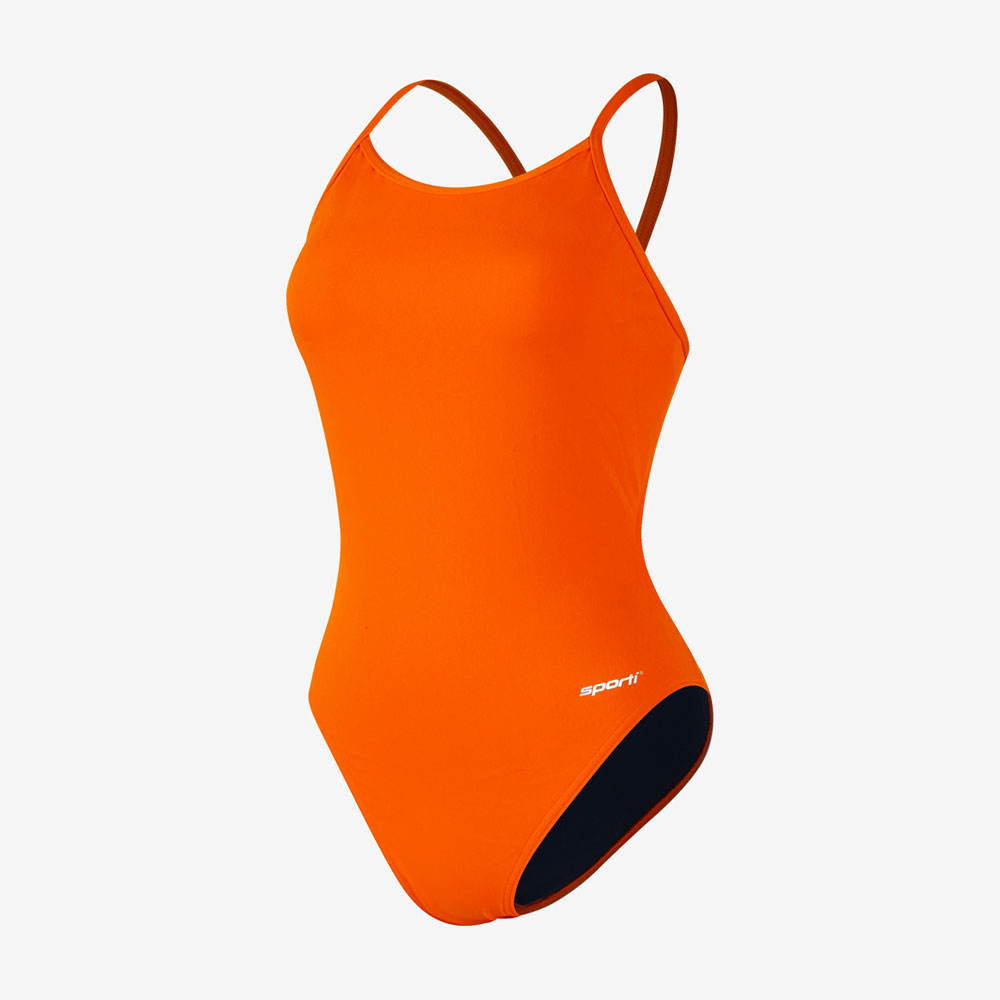 SPORTI レディース Hydrolast Solid Tieバック水着 オレンジ [SWCP064 (ORG) トレーニング] 디테일