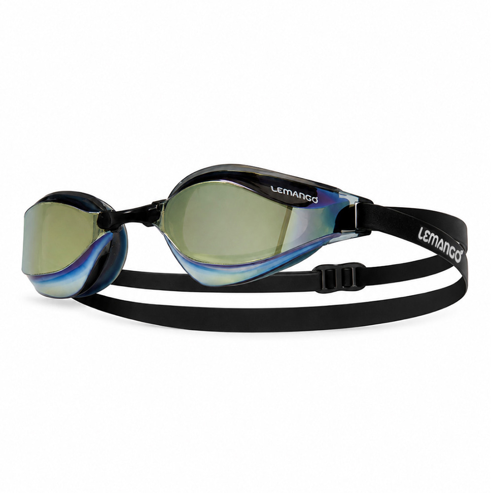 リニア ストライク ミラー ノンクッション 水泳ゴーグル ブラック