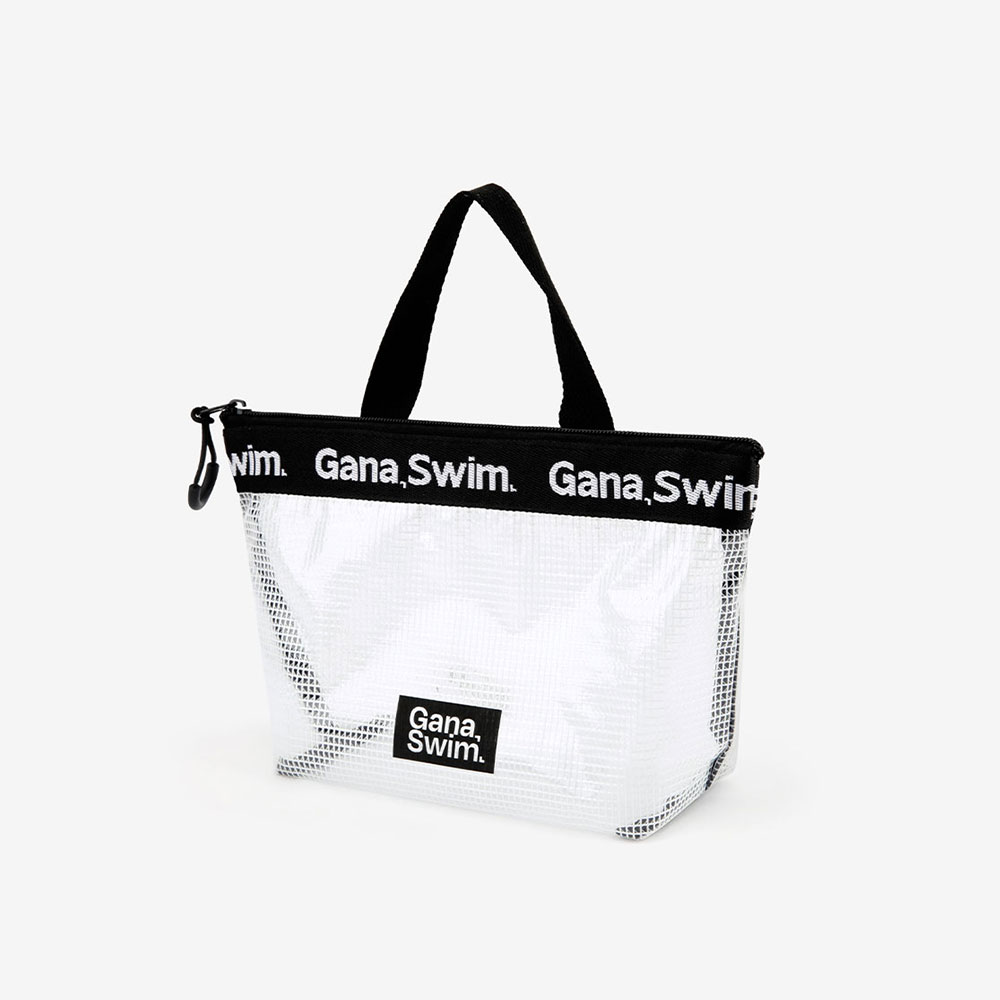 GANASWIM JQD grid transparency pouch white [GGZUBG002] 디테일