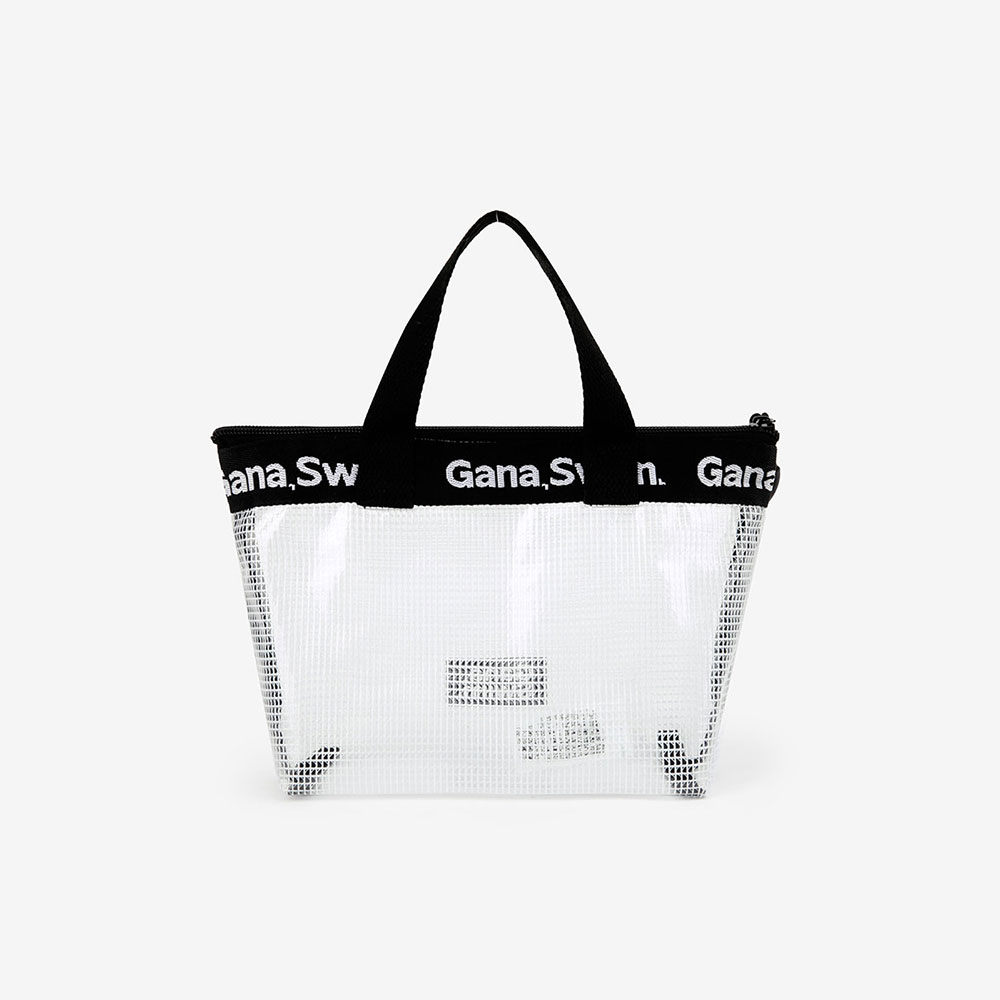 GANASWIM JQD grid transparency pouch white [GGZUBG002] 디테일