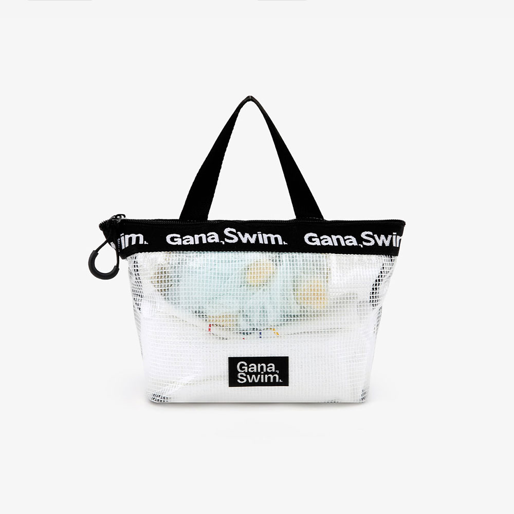 GANASWIM JQD grid transparency pouch white [GGZUBG002] 디테일