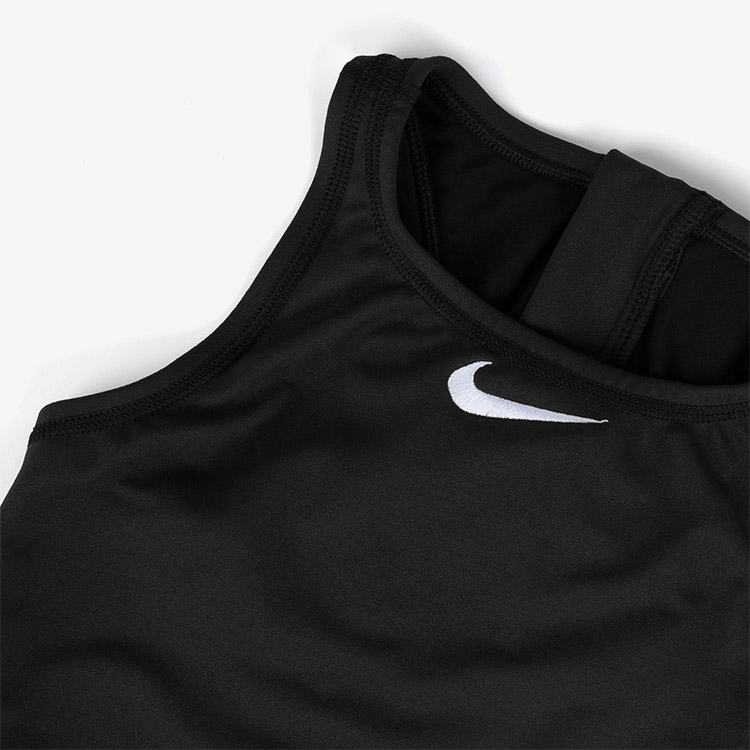 NIKE SWIM Women's Answer Solid Water Polo Swimsuit Black [NESSA060-001 (Black)] 디테일